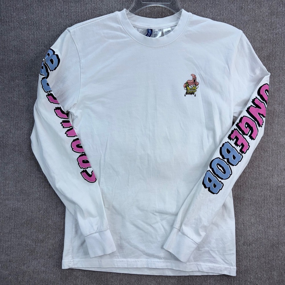 H&M Divided Spongebob Patrick Graphic Long Sleeve T Shirt White Oh Buoy Adult‎ S - Picture 2 of 7